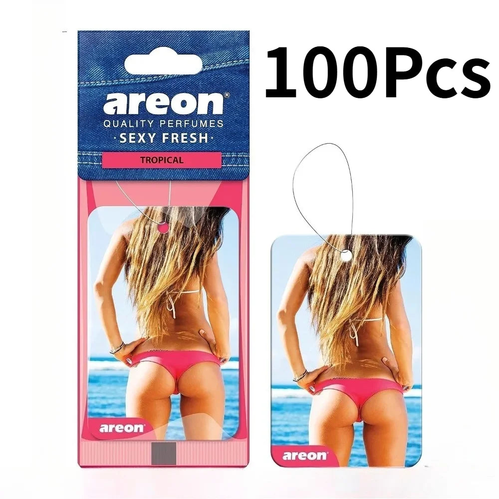 Girl Poster Car Air Freshener 6 Styles 20‑120 Pack Hanging Scent Paper Cards For Auto Closet Home Decor