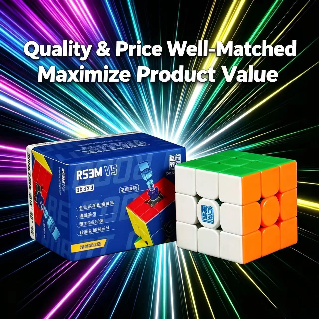 [SaoCube] MoYu RS3M V5 3X3 Magnetic Magic Speed Cube Stickerless Professional Fidget Toys SaoCube RS3 M V5 Cubo Magico Puzzle