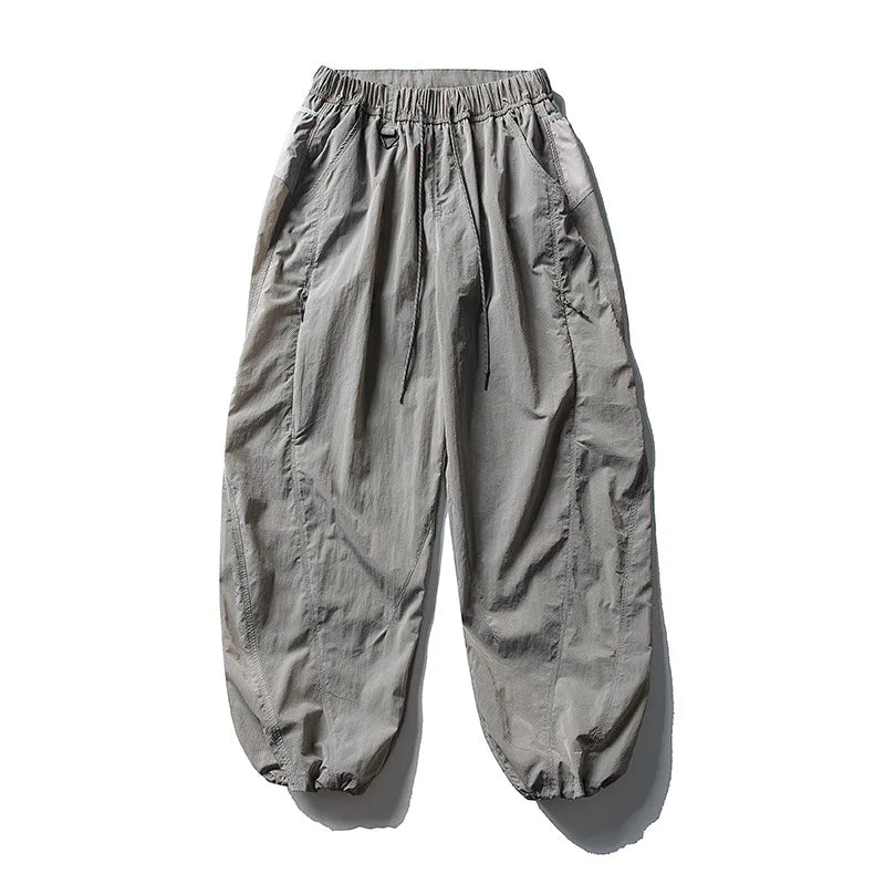 Outdoor Sports Casual Track Pants Men Women Lightweight Hiking Breathable Waterproof Quick Dry Loose Techwear Cargo Pant Trouser