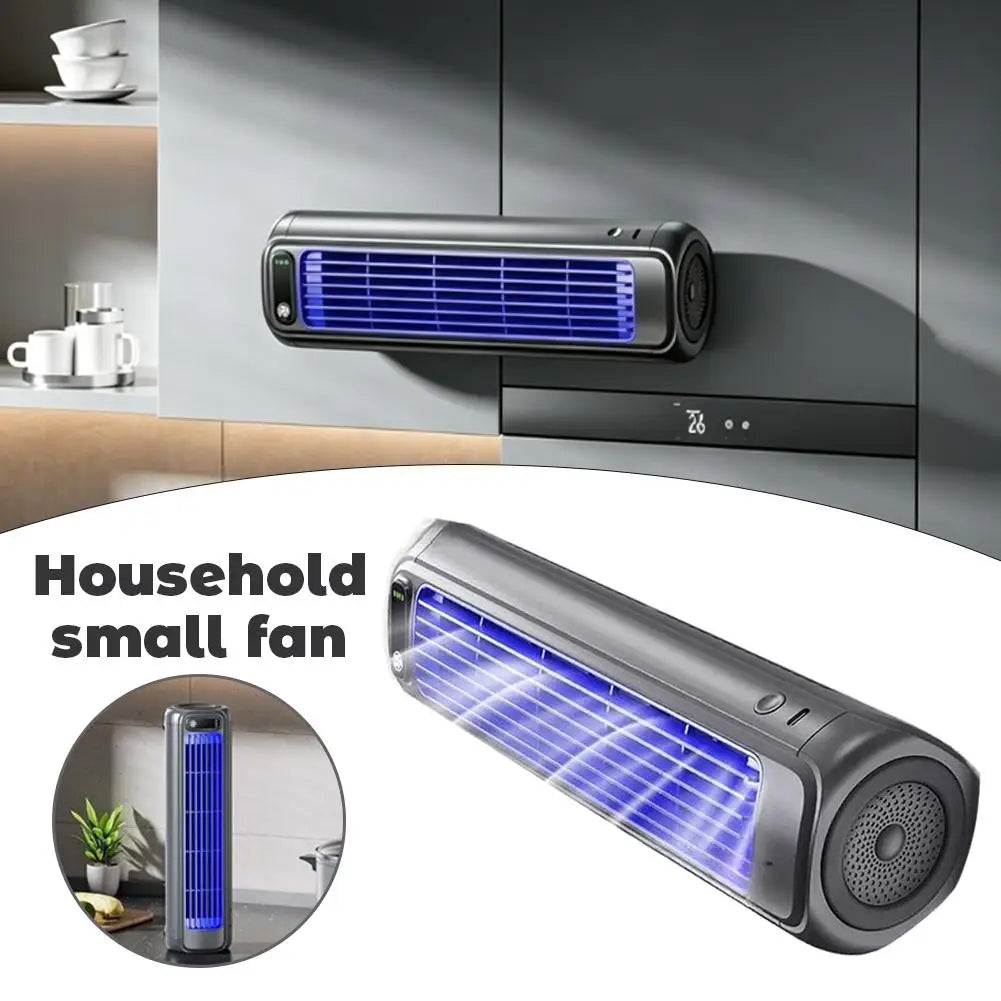 Multifunction Wall-mounted Refrigeration Electric Fan Dormitory Kitchen Toilet Punch-free Cooling Fan Silent Household Small Fan
