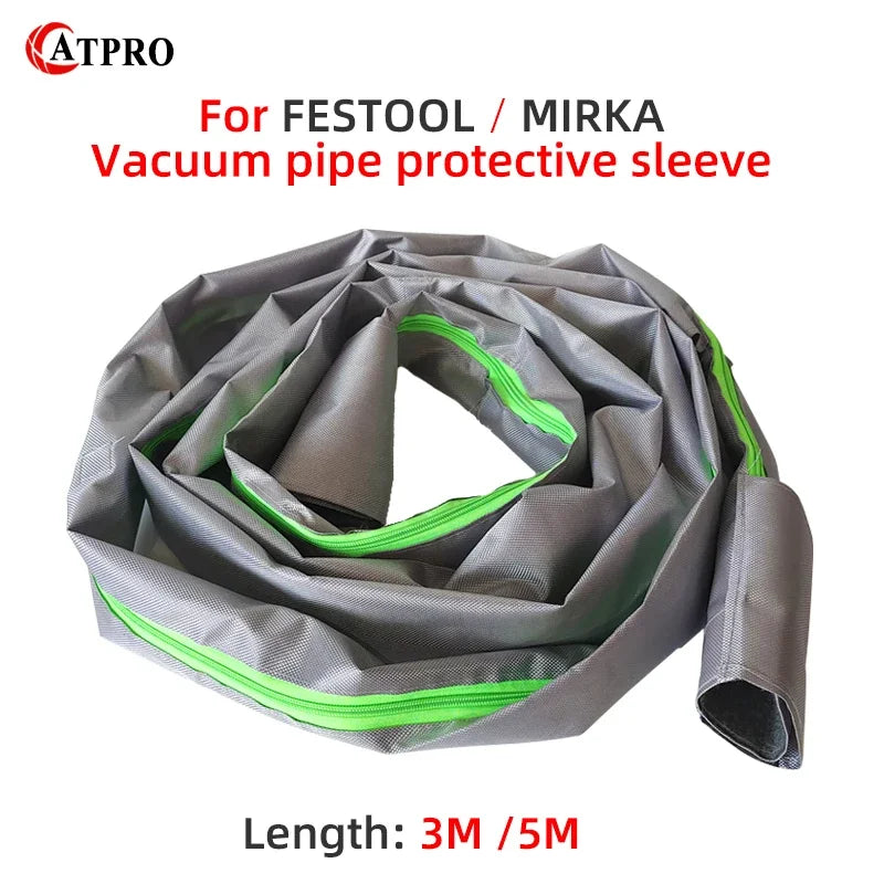 3.5m / 5m Vacuum Pipe Protective Sleeve For MIRKA/FESTOOL Vacuum Cleaner Dust Hose Thickened Cloth Cover