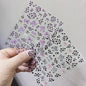 2Sheets French Gradient Line Nail Art Stickers 3D Self-Adhesive White+Black Slider Design Stencil Manicure Guides DIY Nail Decor