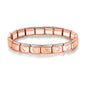 Hapiship 2024 Women's Jewelry 9mm Width Itanlian Elastic Star Heart Butterfly Charm Bracelet Fashion Stainless Steel Bangle ST-