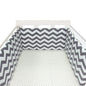 Nordic Stars Baby Bed Thicken Bumpers Zipper Design One-piece Crib Around Cushion Cot Protector Pillows 200*30 CM