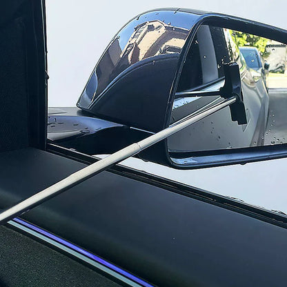 Car Rearview Mirror Wiper, Telescopic Squeegee For Auto Glass, Portable Water Cleaner Rod, Mini Automotive Cleaning Tool