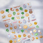 Colorful Balloon Cute Puppy Flower Cherry Bowknot Love Happy Dog Animal Self Adhesive Nail Art Sticker Decoration Manicure Decal