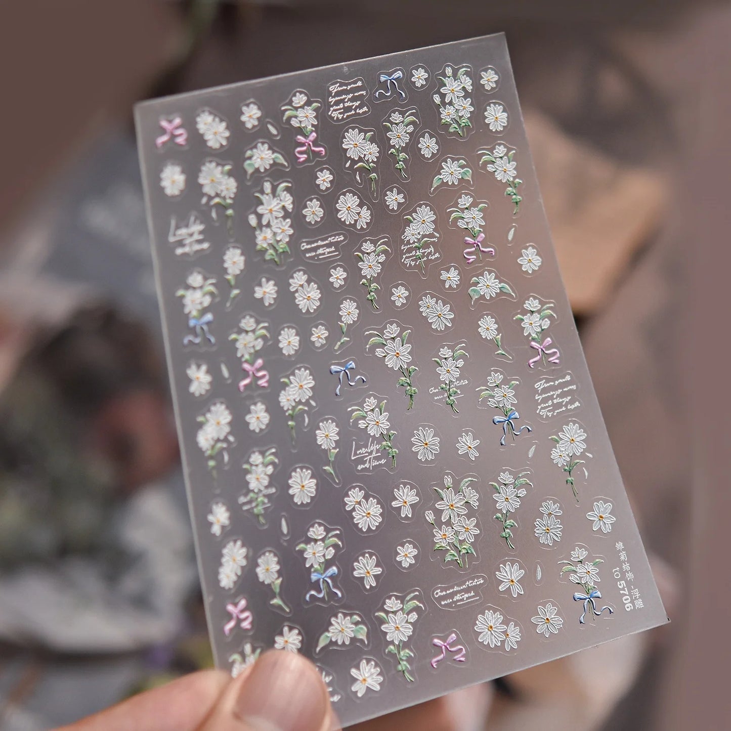 5D Summer Ocean Nail Stickers Seaside Vacation Colorful Fish Bubble Starfish Little Octopus Nail Decal Fresh Sea Manicure Decor