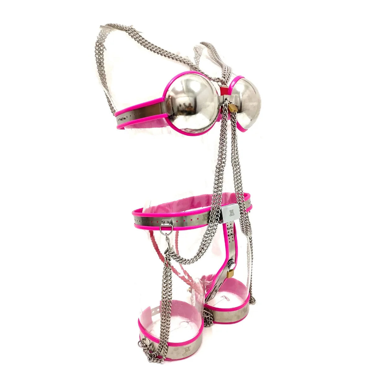 Stainless Steel Sexy Lingerie Set Women Chastity Belt BDSM Couple Loyalty Adult Fun Female Chastity Devices Lock Underwear