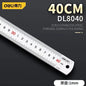 Deli 1 Pcs 15/20/30/50cm Multi-standard Measuring Ruler Stainless Steel Woodworking Portable Hand Percision Measuring Tools