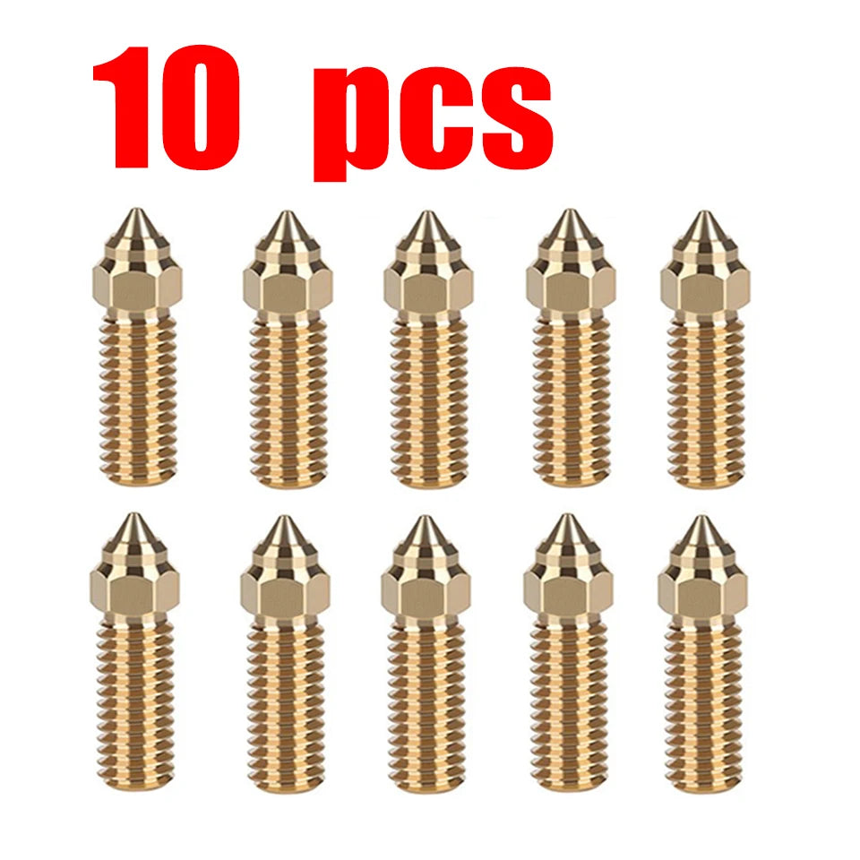For Creality Ender 3 V3 KE K1/k1 Max Nozzle 0.4 0.6 0.8mm Nozzles Hard Steel Copper Plated Brass Genius Pro Vyper K1 Pro Hotend