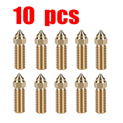 For Creality Ender 3 V3 KE K1/k1 Max Nozzle 0.4 0.6 0.8mm Nozzles Hard Steel Copper Plated Brass Genius Pro Vyper K1 Pro Hotend