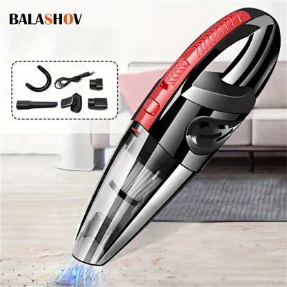 Portable Handheld Wireless Vacuum Cleaner Powerful Suction Rechargeable Cleaning Appliance Quick Charge for Car Home Pet Hair