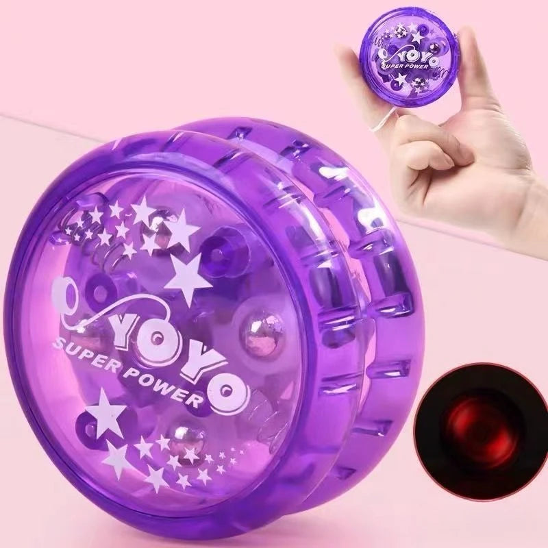 New Magic Night Light Yoyo Ball High Speed Bearing Special Support Metal Boy and Girl Yoyo Gift Night Light LED Light