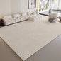 VIKAMA Wabi-Sabi Style Striped Rug Living Room Sofa & Coffee Table Mat Non-Slip & Easy-Care Bedroom & Office Rug Home Decor