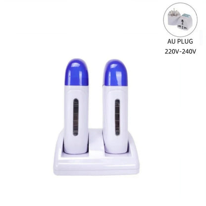 Wax Warmer for Hair Removal Double Depilatory Roll On Wax Heater Mild Home Waxing Machine Suitable for Arm Legs Face Back Armpit