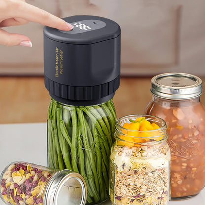 Electric Mason Jar Vacuum Sealer Kit, Cordless, for Mason Jars Wide Mouth Fermentation with Mason