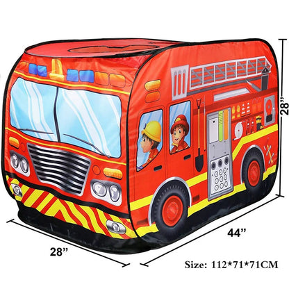 Game House Play Tent Fire Truck Police Bus Foldable Pop Up Toy Play House Children Toys Tent Ice Cream Firefighting Model House