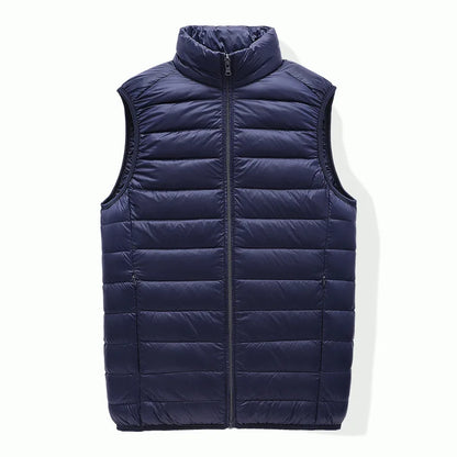 Men's Sleeveless Puffer Jacket 2023 New Autumn Spring Lightweight Water-Resistant Packable Men Down Vest Coat