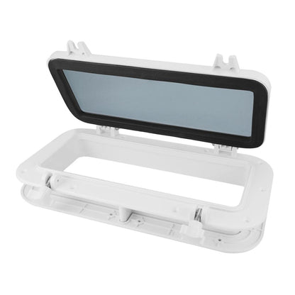 Boat Rectangular Porthole Window w/ ABS & 4mm - (White)
