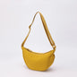 Nylon fabric zipper crossbody bag for men and women, crescent-shaped dumpling bag under the armpits, large capacity