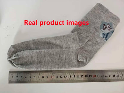 1/3 Pair Three-Dimensional Cat Printed Men female Mid Tube Socks Soft Comfortable Sweat Absorbing Breathable Casual Couples Sock