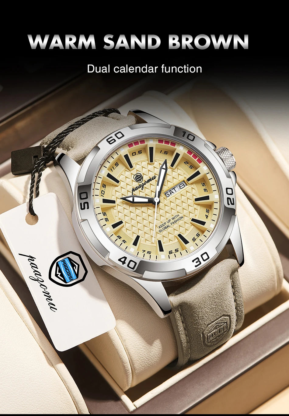 PAAZOMU Man Luxury Brand Watch Waterproof Luminous Date Week Men's Quartz Wristwatch Stainless Steel Fashion Sports Men Watches