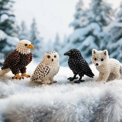 New Creative 3D Animal Bead Kit Mini Size Farm & Sea Animals Animal Crafting Set Bead Craft Pets Beading Set DIY Activity