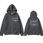 2024 New Fashion Your Own Design Brand Logo/Picture Personalized Custom Anywhere Men Women DIY Zipper cardigan hoodie