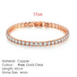 Fashion Multicolor Tennis Bracelet for Women 2.5/3/4/5mm Zirconia Charm Designer Tennis Chain Men Bracelet Wedding Jewelry KC128
