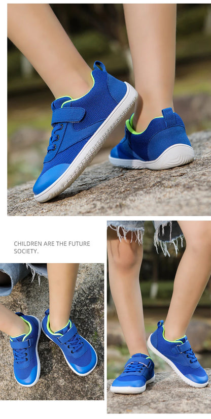 Kids wide foot barefoot shoes boys and girls minimalist kids sneakers natural opening shoes toddler small big kids walking shoes