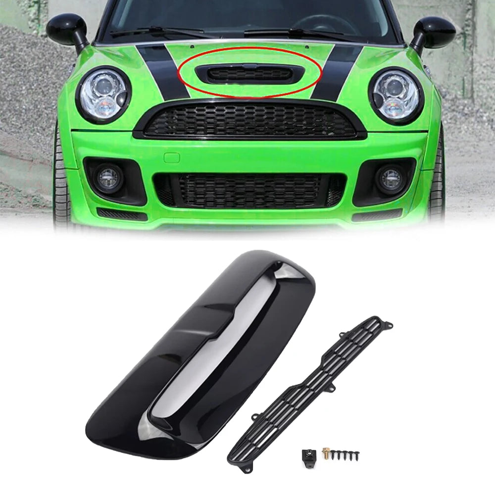 Car Front Air Intake Vent Scoop for Mini Cooper S R55 R56 R57 R58 R59 2007-2013 Hood Scoop 51132756095 51132757694 51232752275