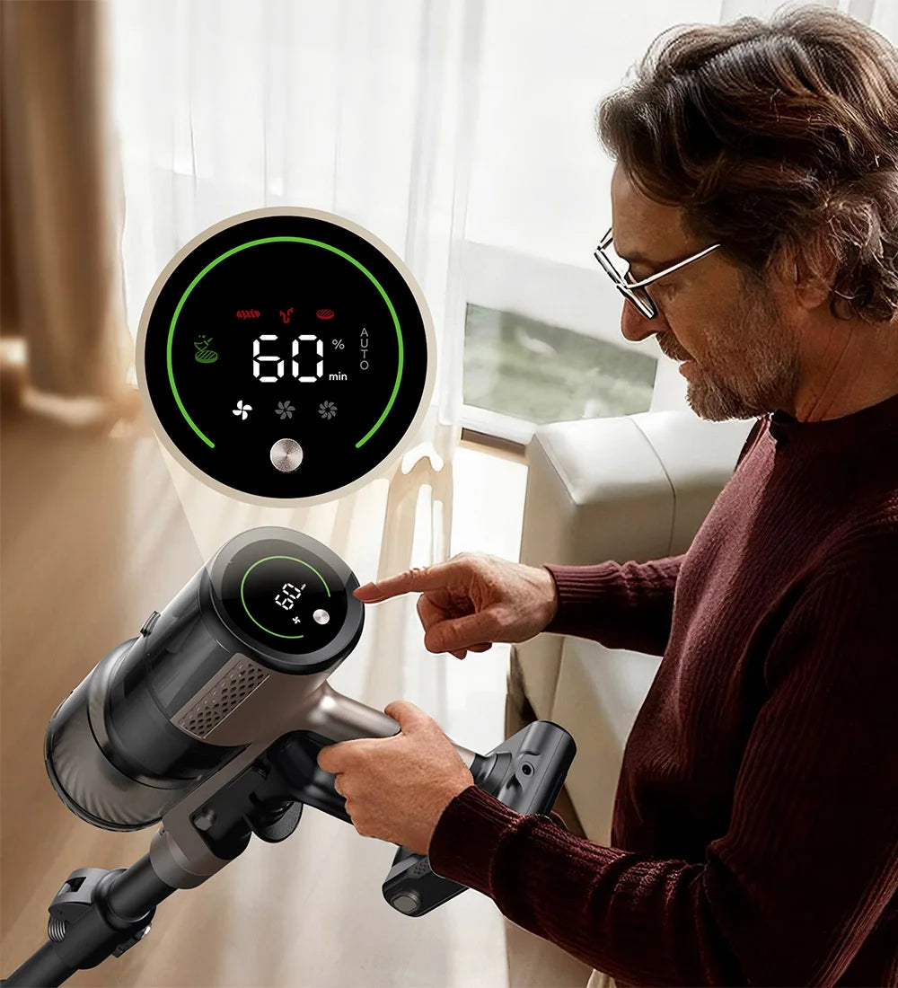 Proscenic P20 OnePass Cordless Vacuum Cleaner, 70000Pa Suction, 70-Min Runtime, 680W Brushless Motor, Wet & Dry Cleaning 3 Sold