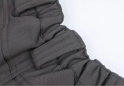 Waterproof Shark Skin Tactical Sets Mens Thicken Fleece New Soft Shell Combat Jackets+windproof Warm Cargo Pant 2 Piece Set