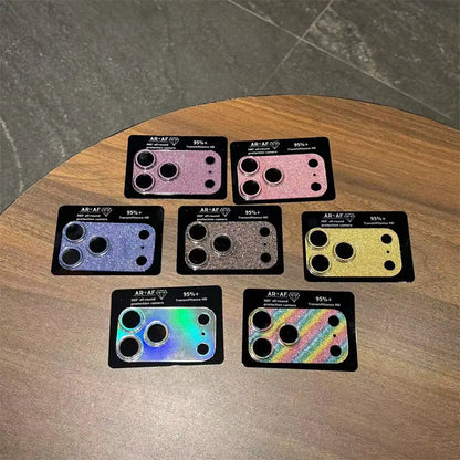 Glitter Bling Full Camera Shield Protector For iPhone 17 Pro 17 ProMax 17 Lens Guard Tempered Glass Film Ring Back Cover