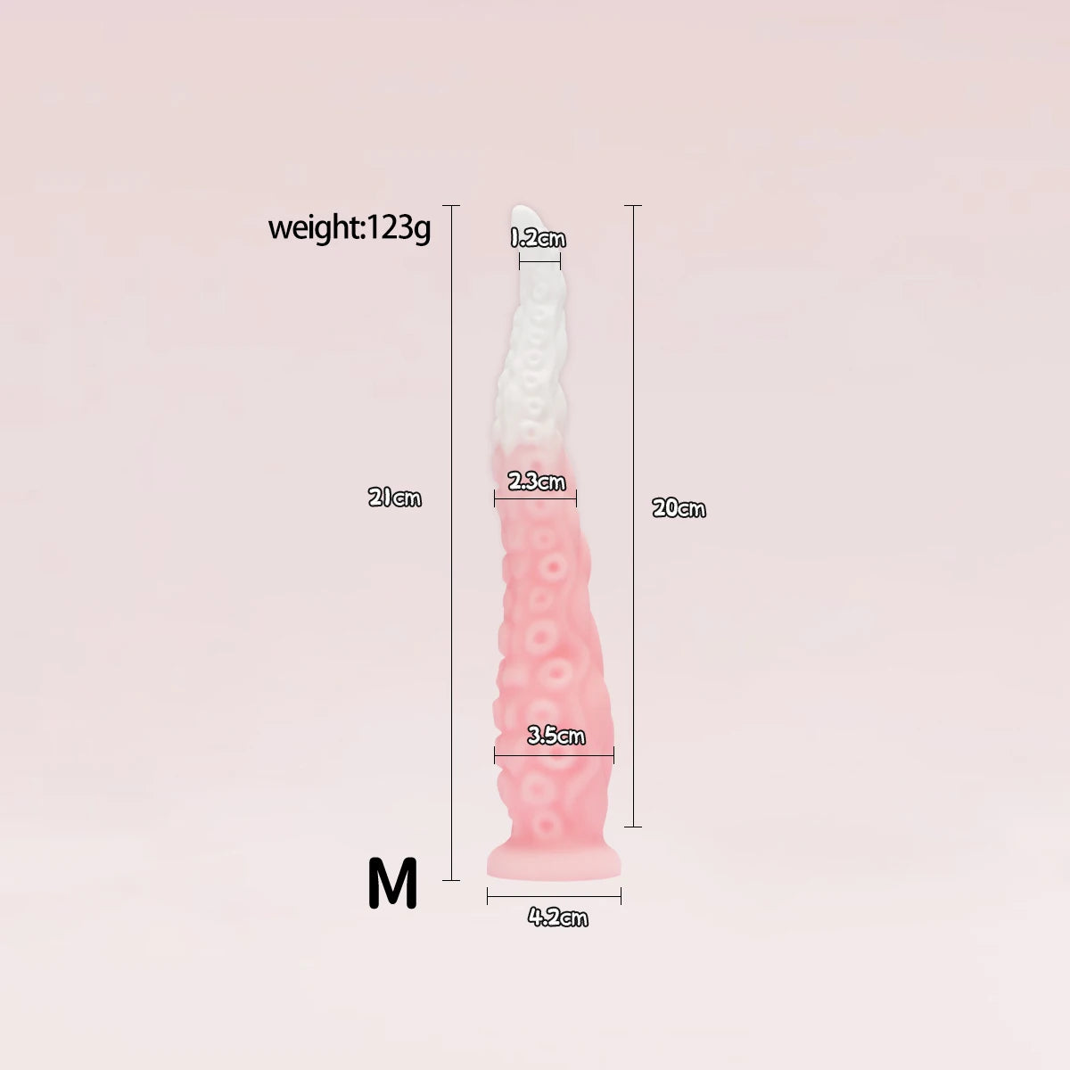 Different Size Tentacles Anal Plug Adult Sex Toy G-spot Clitoris Anal Area Stimulation Made of Soft and Safe Liquid Silicone.
