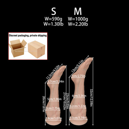 5 Sizes Huge Anal Plug Thick Arm Buttplug Silicone Suction Cup Veins Texture Palm Dildo Adult Sex Toy For Women Gay Masturbation