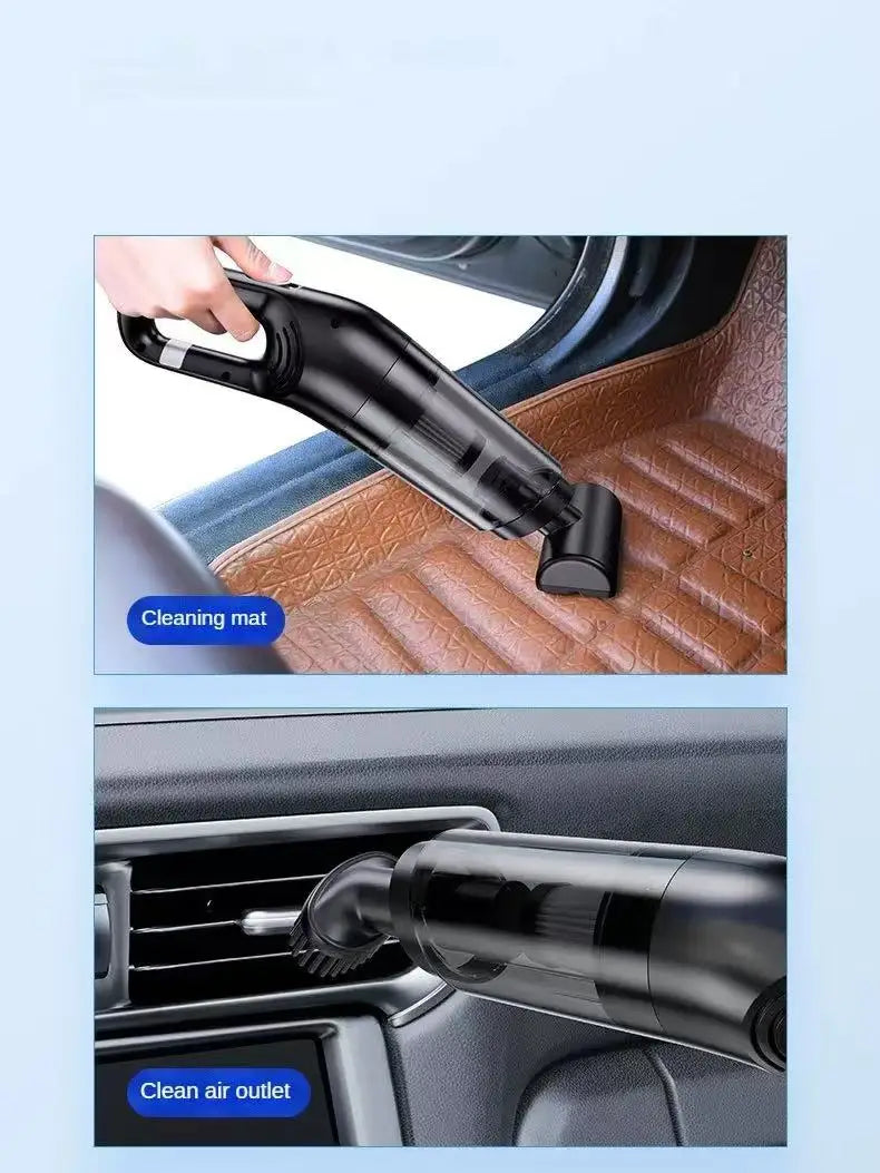 Handheld Vacuum Cleaner Rechargeable Portable Vacuum Cleaner Car & Home Dual Purpose Wireless Dust Catcher Pet Hair 10000PA 120W Powerful Suction  for cleaning carpets, seats, and floors