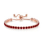 Adjustable Colorful Birthstone Tennis Bracelets for Women 4MM Crystal Bangle Female Hand Chain Trend Jewelry Accessories H133