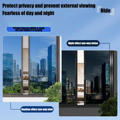 Window Insulation Glass Film Office Solar Film Living Room Shading One-way Anti Peeping Sunscreen Film Electrostatic Bonding