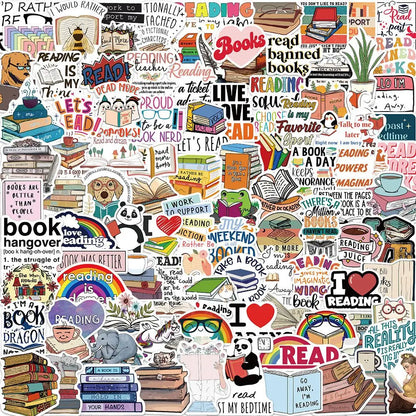 10/50/100pcs Mix Kawaii Smut Bookish Dark Romance Reading Book Stickers Aesthetic DIY Scrapbooking Notebook Laptop Phone Sticker