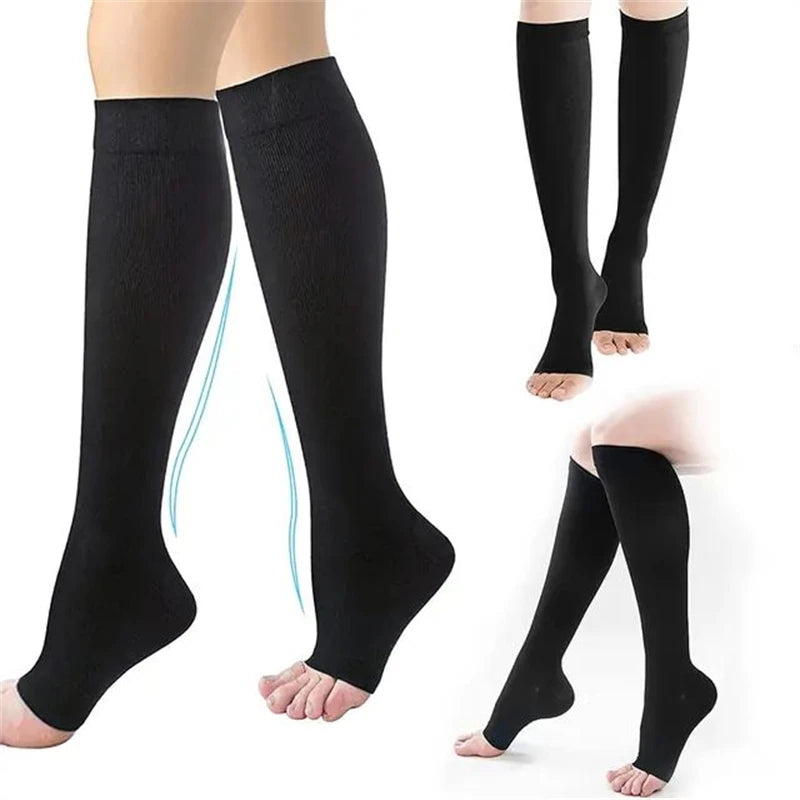 10 Styles Compression Stocking Prevent Calf Varicose Veins Soreness Pressure Cycling Professional Leg Support Nurse  Women Socks