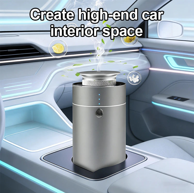 Smart Car Aromatherapy Diffuser AI Auto Sensing Start Stop Spray Quick Odor Eliminator Long Lasting Fragrance Home Car Use