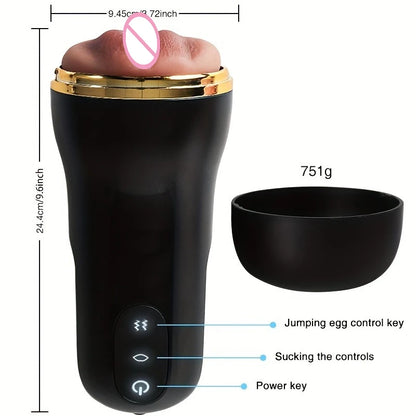 Mens Automatic Masturbation Cup 3D Realistic Vaginal Penis Pump Trainer Pocket Pussy Blowjob Dicks Stimulator Adult Men Sex Toys
