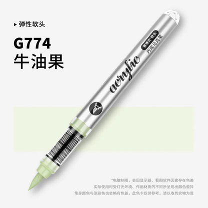 1 PC 120 Colors Acrylic Paint Marker Pens Professional Drawing Pens for Graffiti Manga School Aesthetic Stationery Art Supplies