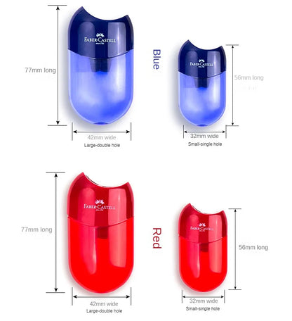 Double Hole and One Hole Pencil Sharpener Creative Transparent Pen Knife Kid Student Cutting Stationery School Supplies