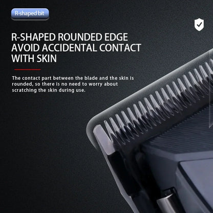 Kemei KM-1856 Professional Hair Clipper LED Display Cordless USB Interface Professional Men's Haircut Machine Hair Cutting