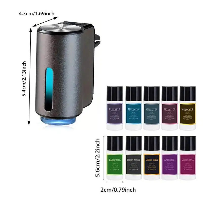 Car Air Freshener, Three Strengths Adjustable, Car Aromatherapy Machine, Portable Freshener Perfume Fragrance