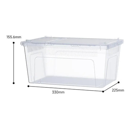 Hot Sale Clear Plastic Reptile Terrarium Ventilated Breeding Box For Lizards Snakes And Small Pets