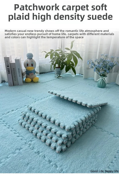 4-20 PCS Baby Plush Activity Play Mat EVA Foam Soft Play Mat BPA Free Reusable Washable Non-slip Waterproof Puzzle Stitching Mat