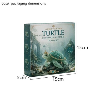 3D Ocean Animals DIY Beaded Craft Kit Beginner Friendly Handmade Marine Animal Bead Making Material Set